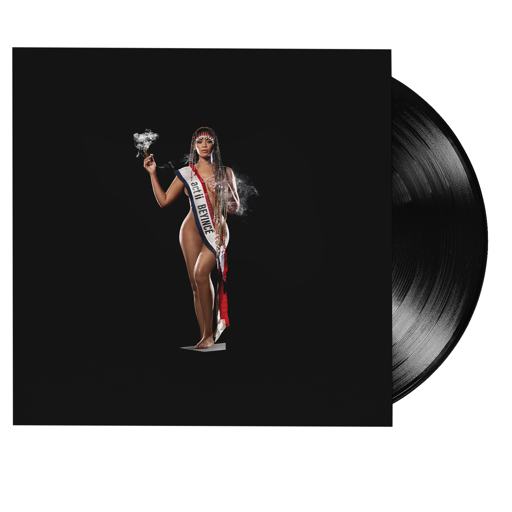 Beyoncé - Cowboy Carter - Black Vinyl Bead Face Cover