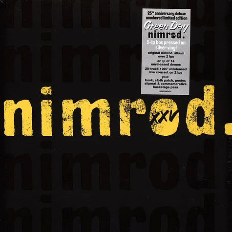 Green Day - Nimrod. (XXV Anniversary Edition Silver 5LP Box Set)